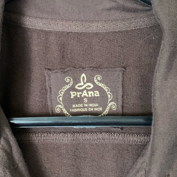 Prana Tori brown fleece button up military jacket Size Small - Picture 4 of 9